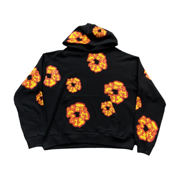 DENIM TEARS x OFFSET WREATH HOODIE BLACK